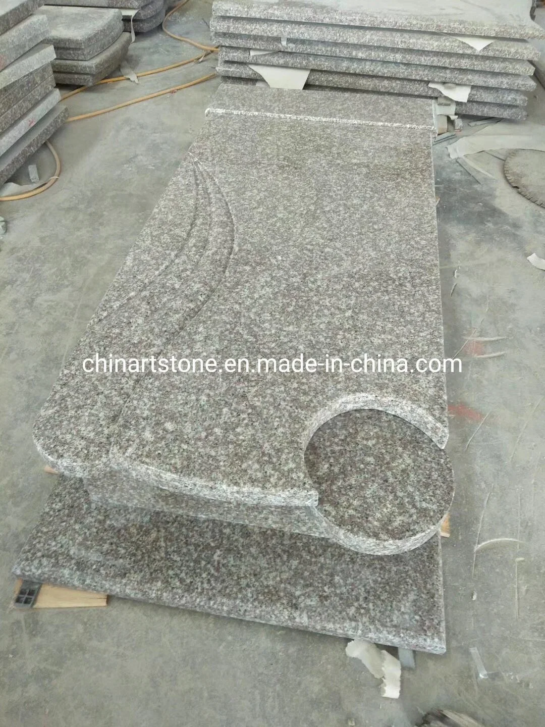 G664 Simple Granite Tombstone for Middle Europe Market