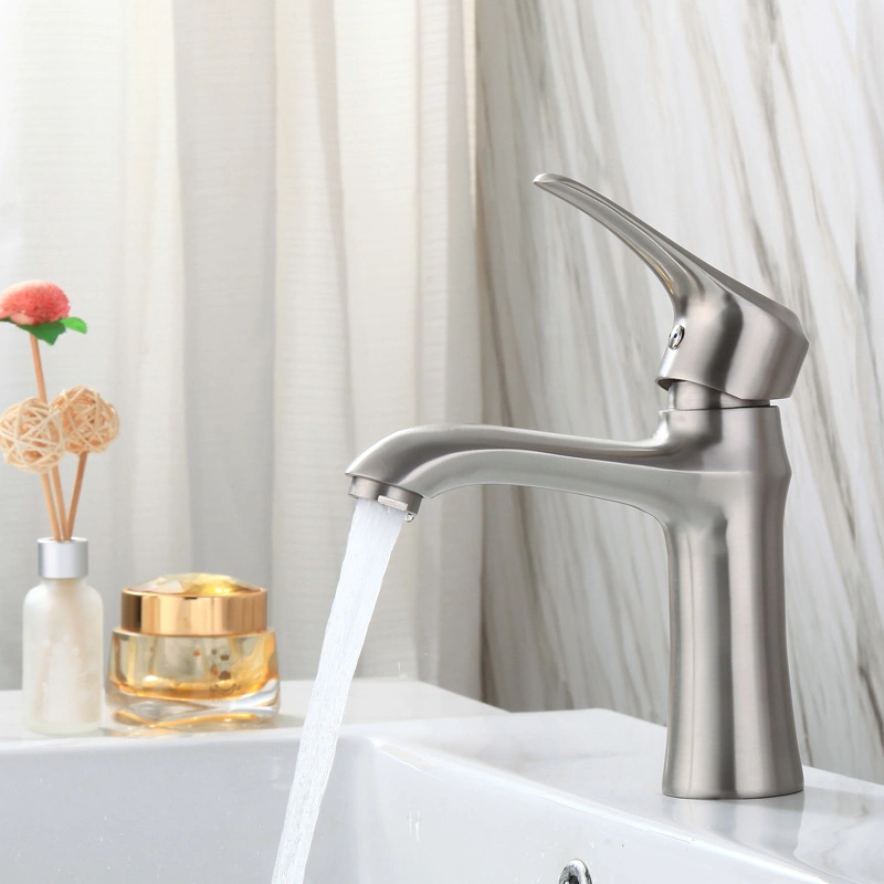 Hot Sell 304 Stainless Steel Bathroom Basin Faucets Hot and Cold Water Mixer Taps