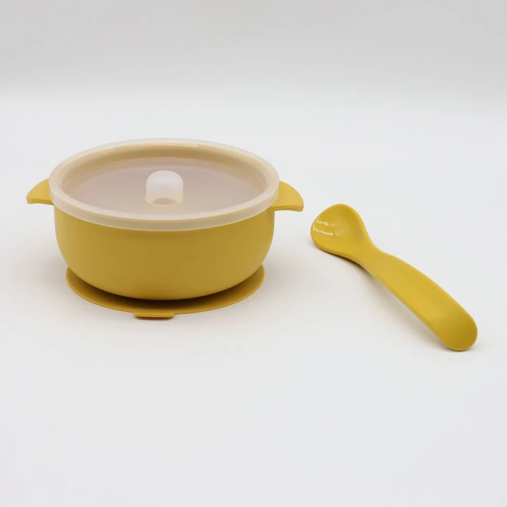 New Customizable Drop and Wear Resistance Silicone Baby Bowl Set