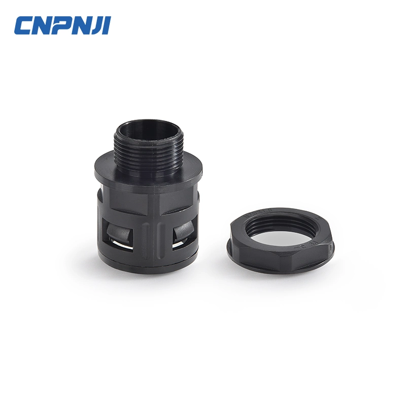 PA PP Type Flexible Conduit Adapter Pipe Fittings M32 Nylon Plastic Flexible Conduit Fitting for Ad28.5 Conduit