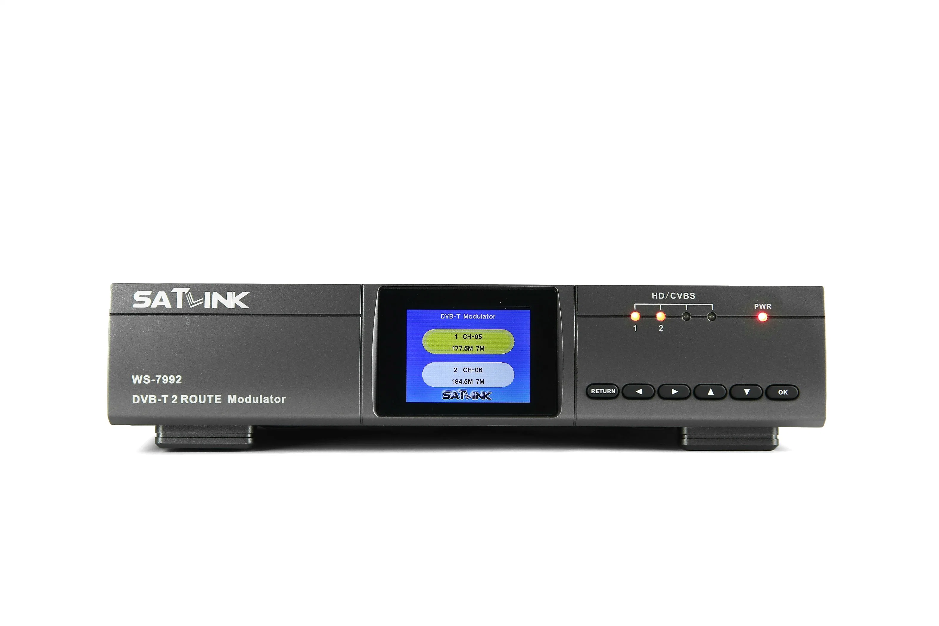 DVB-T de 2 canales modulador para convertir con entrada HDMI de entrada de la Ruta 2 Modulator