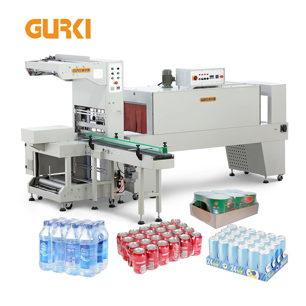 Automatic Sleeve Sealing Cutting PE Film Plastic Bottle Shrink Packaging Machine