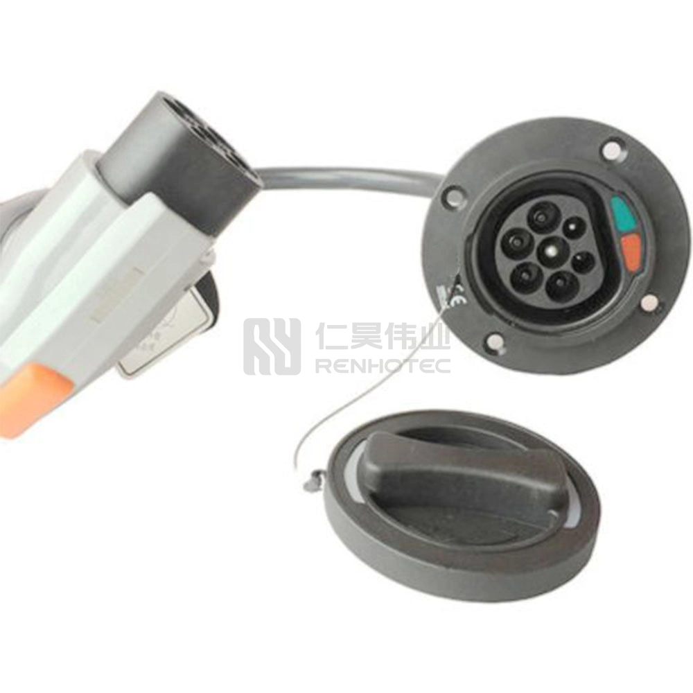 Cabo IEC 62196 para GB/T do conector de carregamento de EV tipo 2 Tomada de corrente 16A 32A 63A adaptador de carregamento para automóvel elétrico Carregador