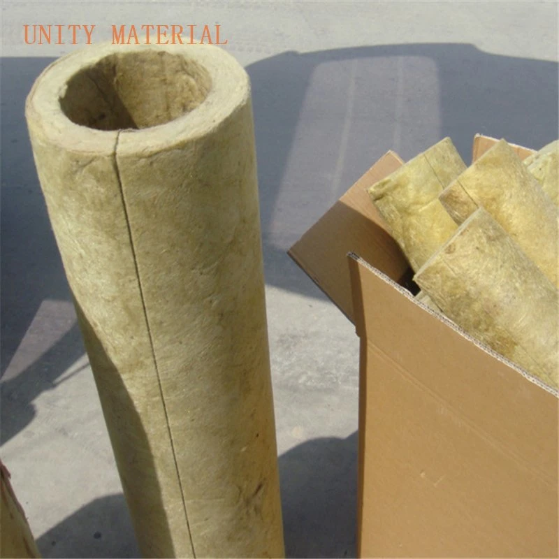 50mm Thickness Rockwool Thermal Insulation Materials Mineral Rock Wool with Ss Wire Mesh for Heat High Temperature Pipe Pipelines