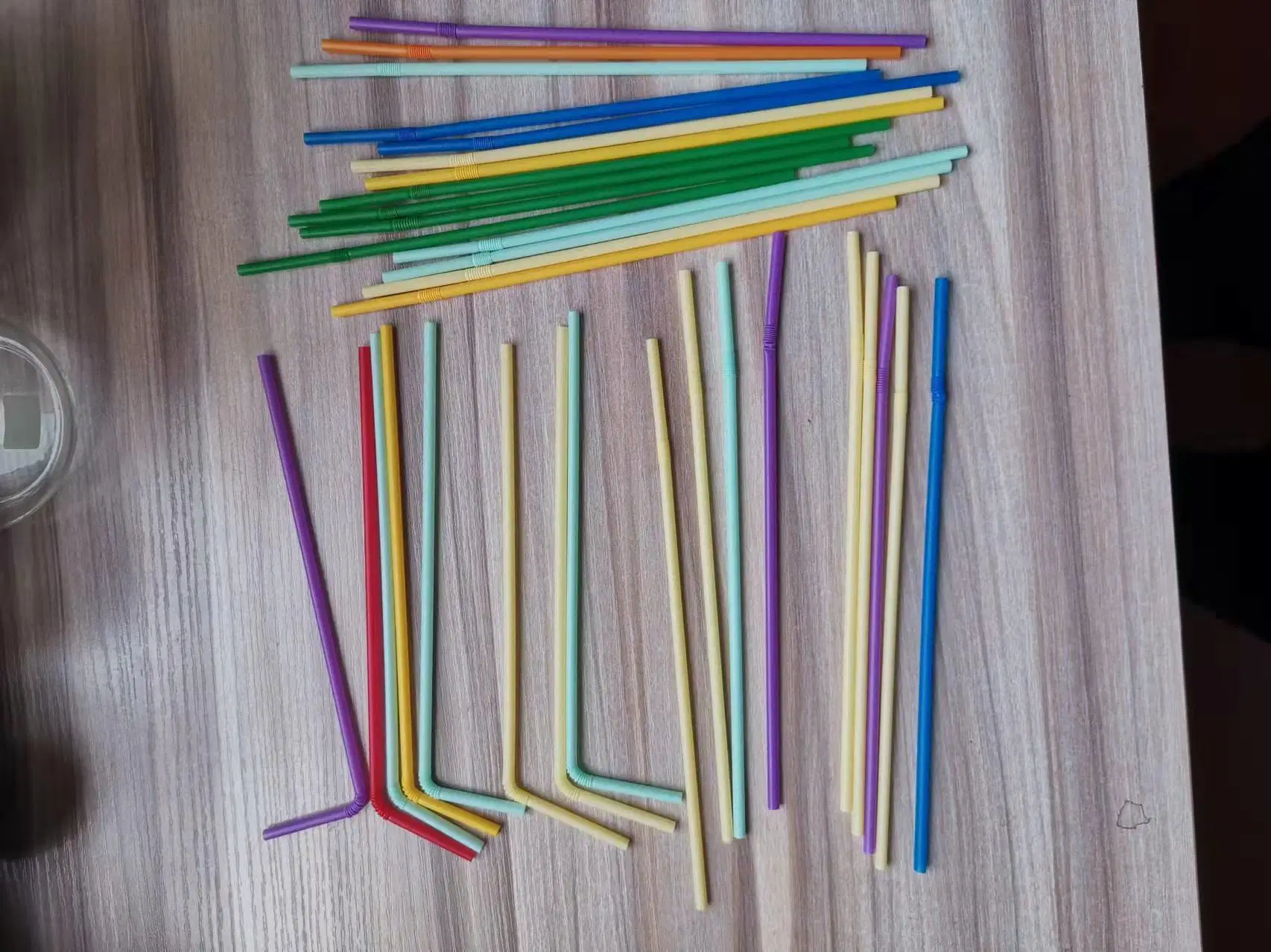 New Zheng Yuan Supply BPA Free Colored Biodegradable Size Customized PLA Flexible Drinking Straw