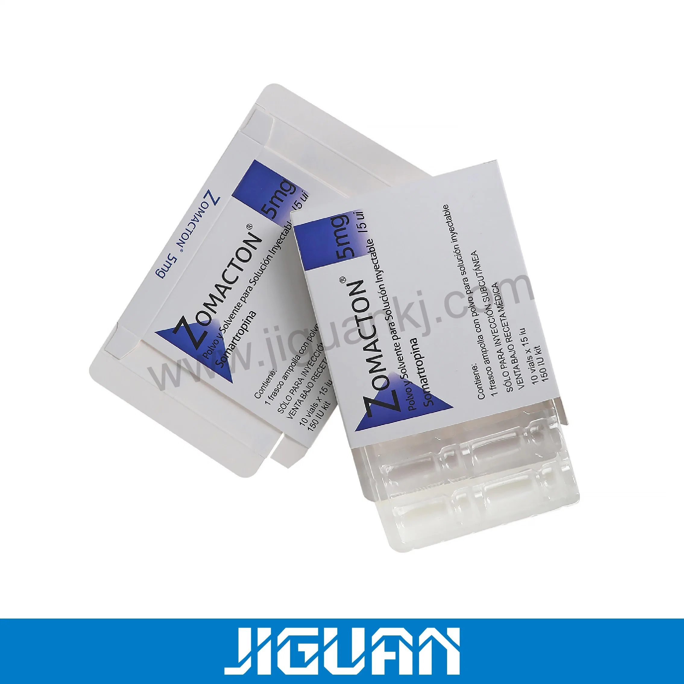 Hochwertige Hot Silver Embossed Hogram Medizin Verpackung 10ml Steroid Fläschchen