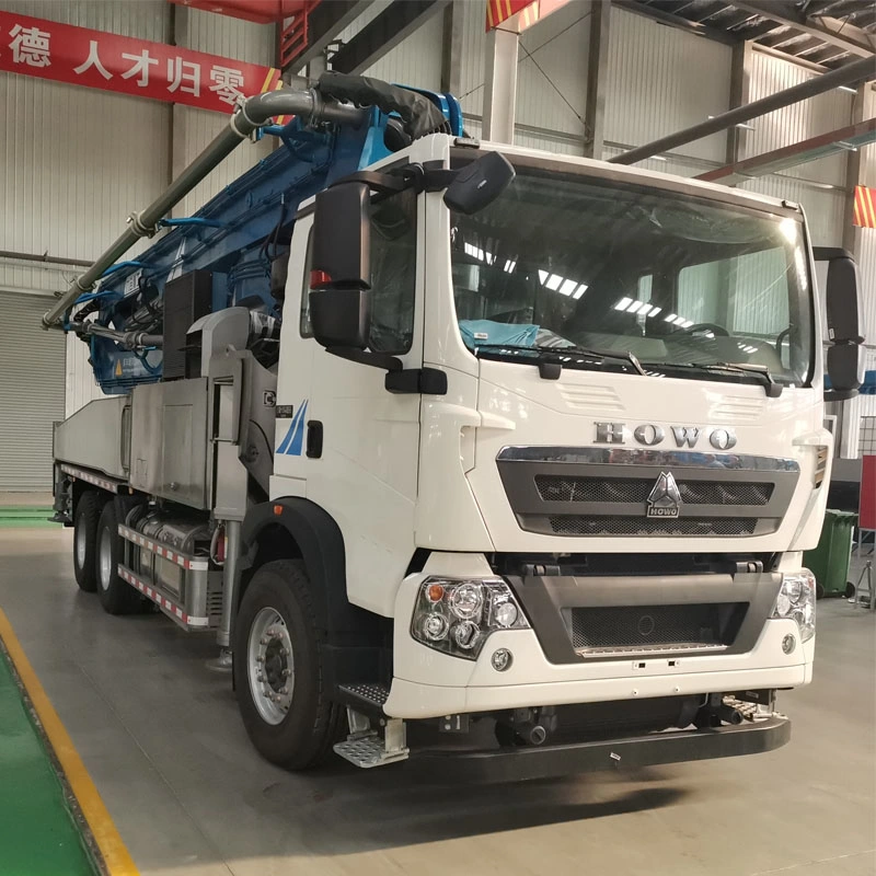 Les fournisseurs chinois béton montés sur camion pompe de la rampe de ciment chariot