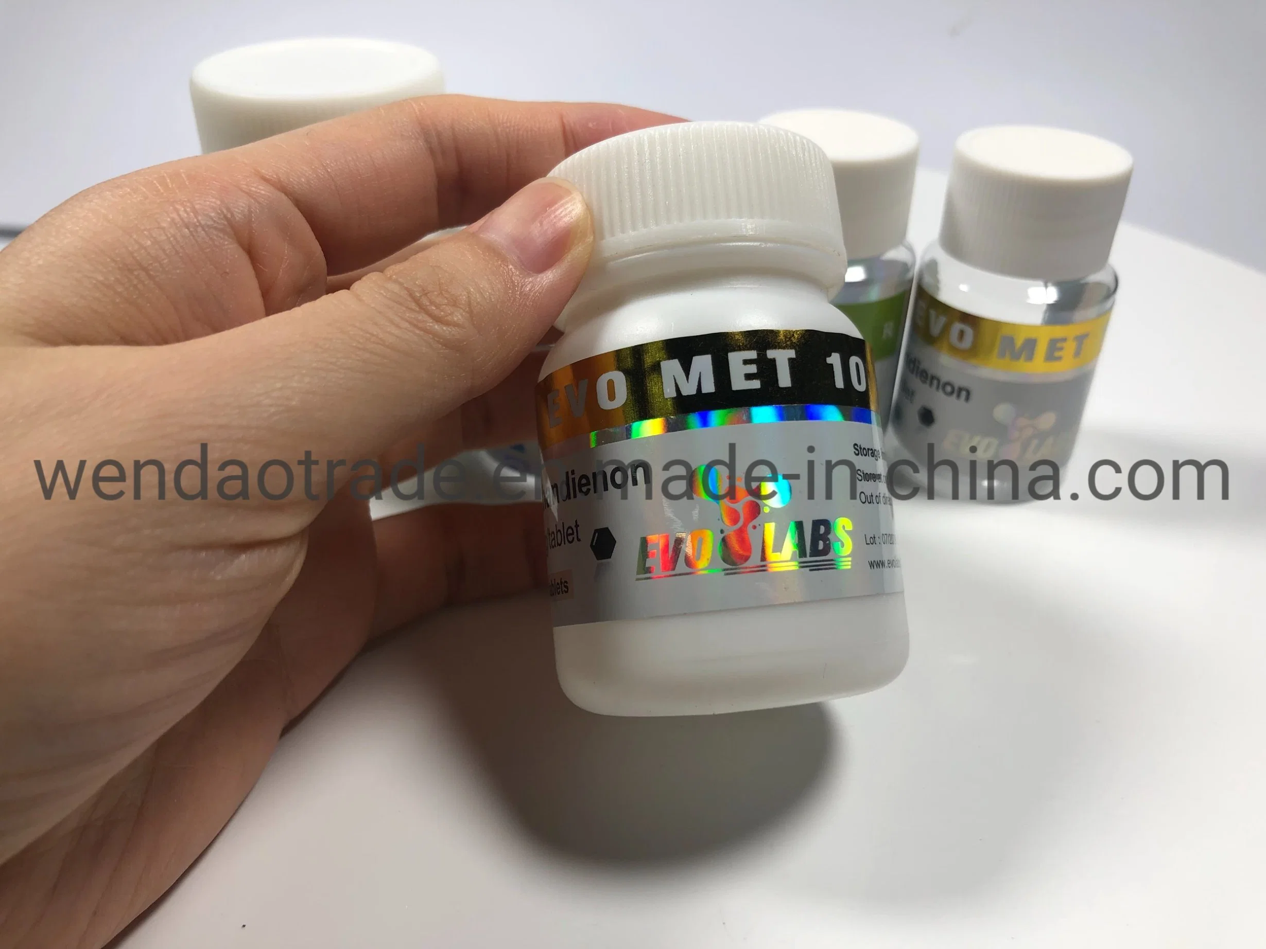 400ml Medicine Vitamin Pill Packaging Wide Mouth Pet Clear Plastic Jar