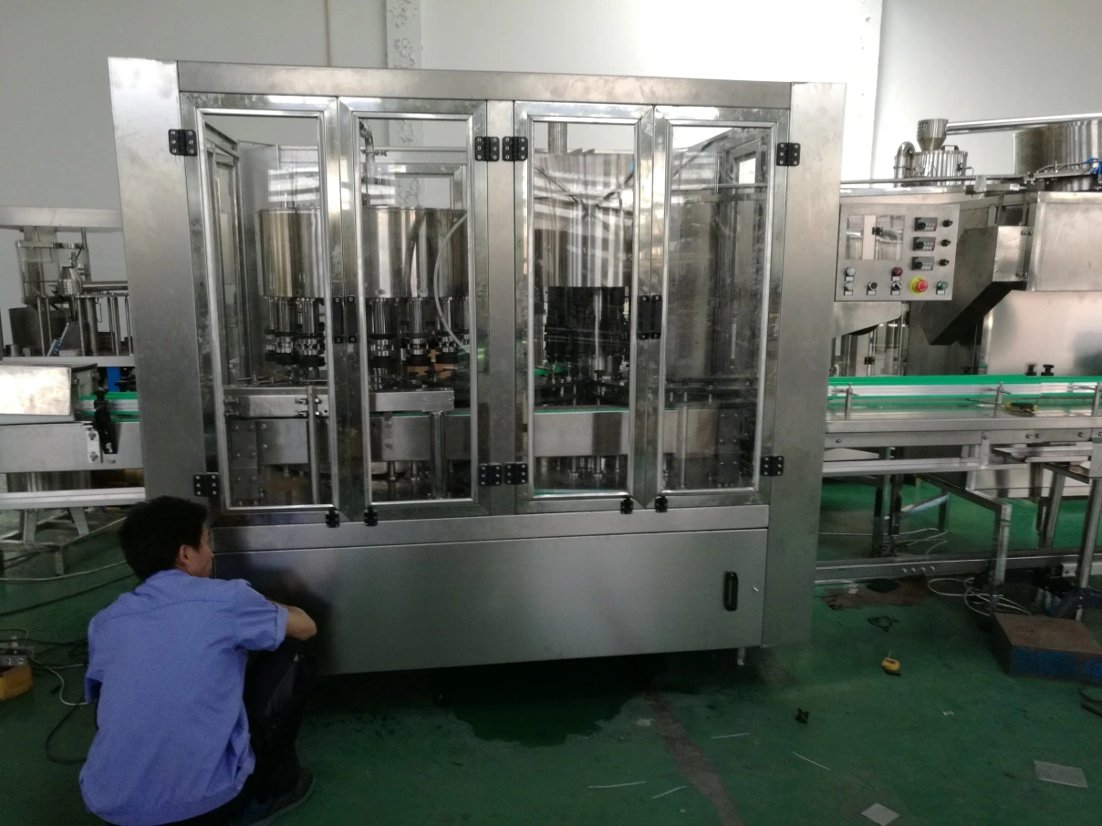 Electrically-Driven Various Liquid Capping Filling Sealing Labeling Line