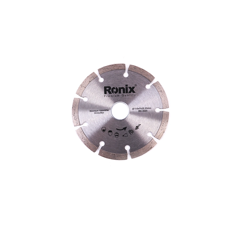 Ronix 4.5'' 4.9'' 7'' 9'' 115/125/180/230mm disco de diamante de corte Herramientas de hojas de sierra circular para el corte de Mármol, Granito Disco de corte de concreto
