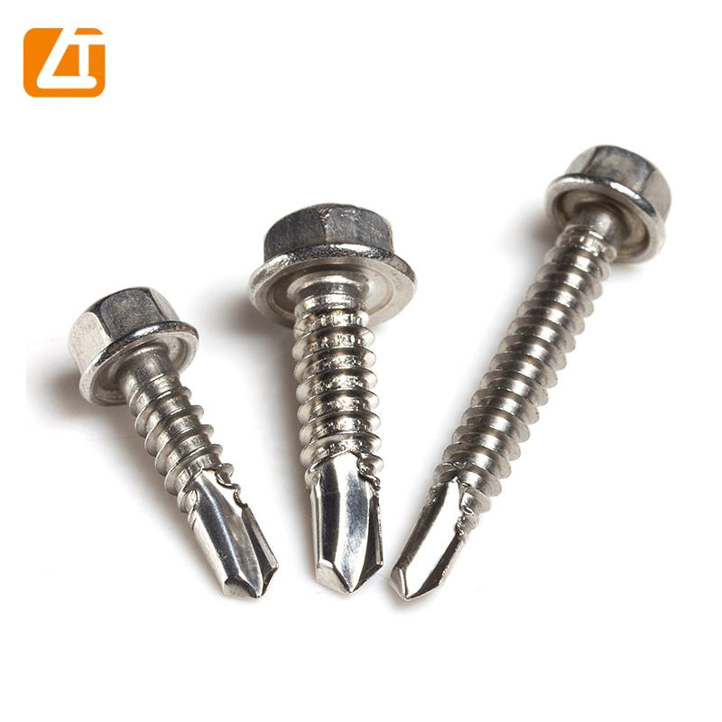 Customize High Performance Zinc Plated Hex Head Self Drilling Screw