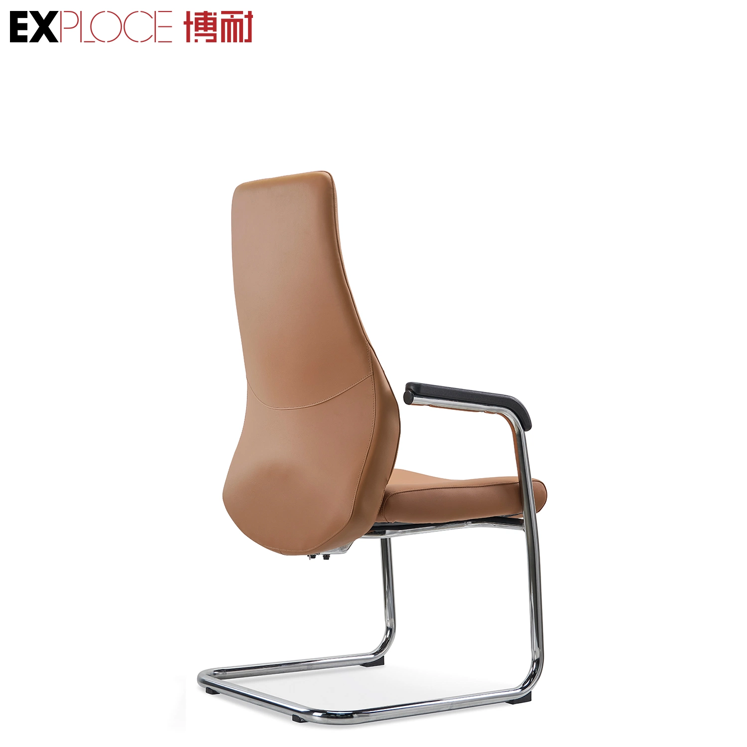 Industrial Style Modern Simple MID Back Chair PU Genuine Leather Office Desk Computer Chairs Home Furniture Set