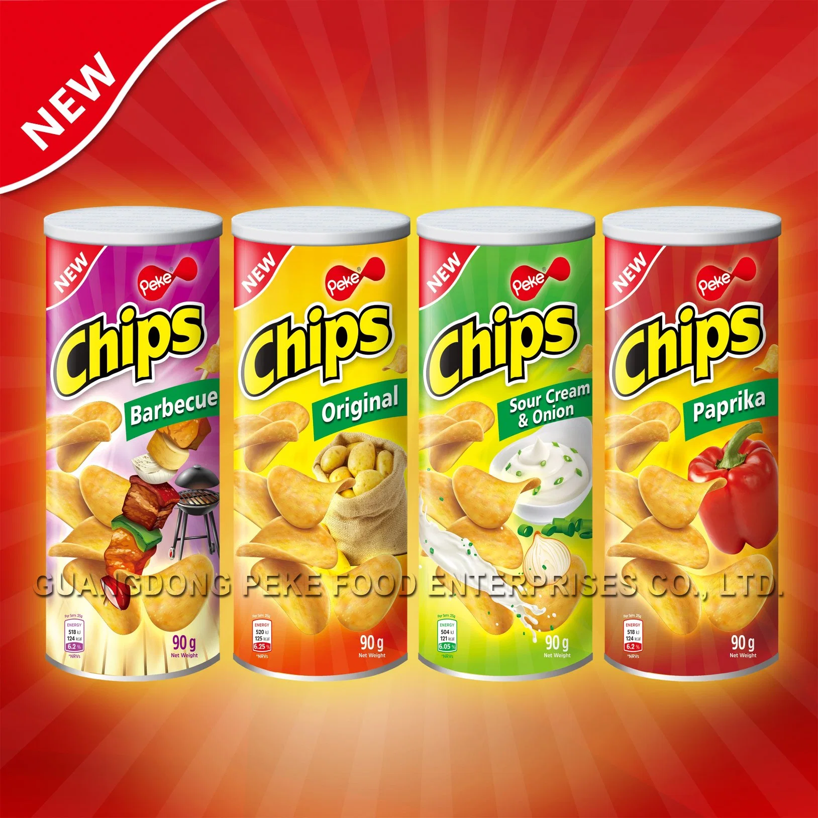 Stackable Potato Chips&Potato Crirps Yummy Snacks for Food Market