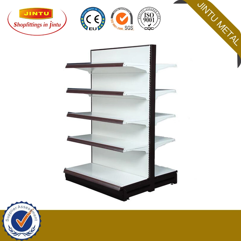 Used Metal Supermarket Double Shelves