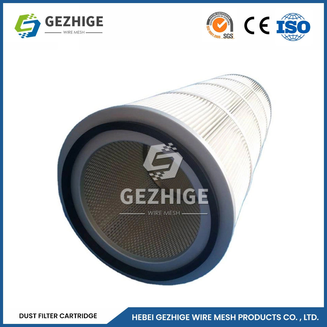 Gezhige Electromagnetic Water Treatment Cartridge Suppliers 1um 2um Filtration Film Coated Dust Filter China Glass Fiber Dust Collector Filter