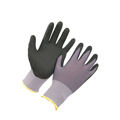 15 Gauge Nylon Spandex Super Grip Foam Nitrile Coated Work Gloves