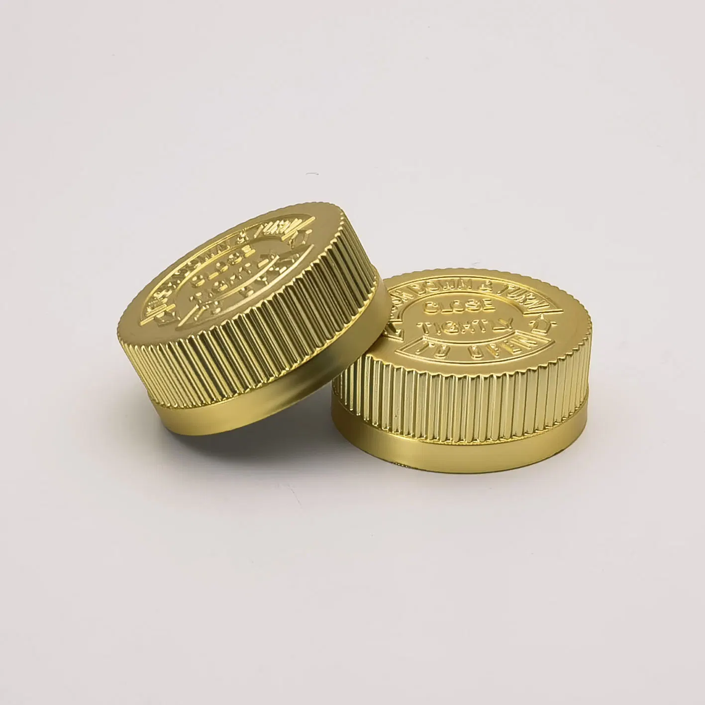 Electroplating Medicine Pill Bottle Cap 38-400 Gold Child Proof Cap