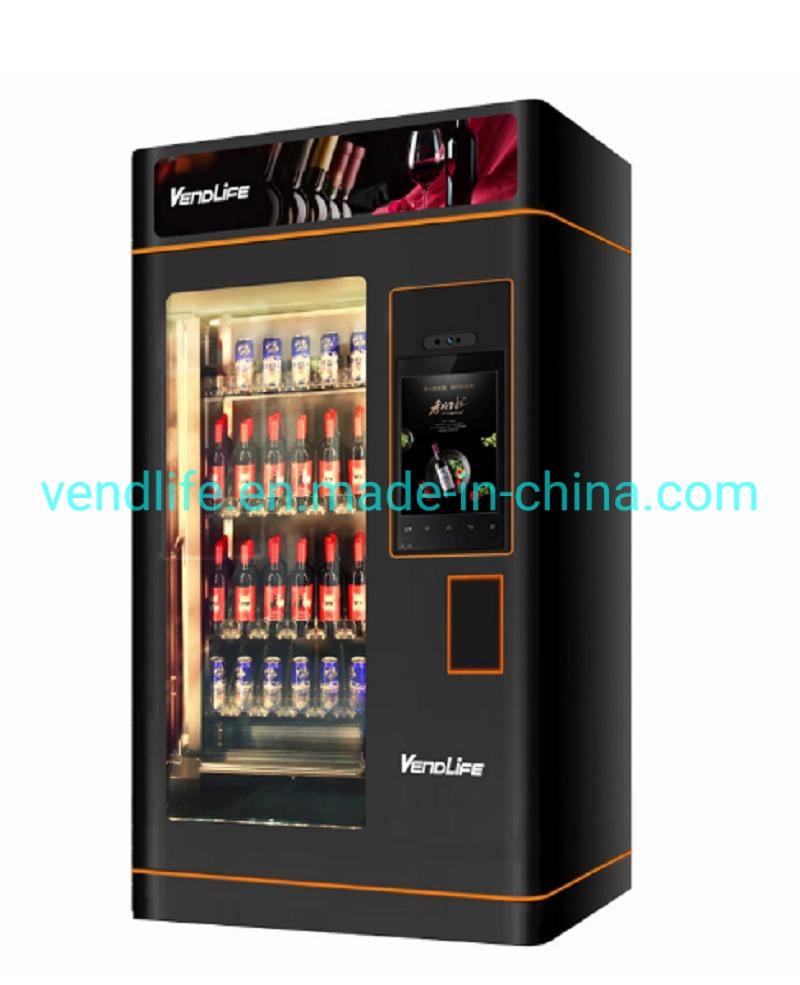 Smart Verre Bouteille de Champagne vending machine de la bière de l'alcool de vin rouge vending machine pour l'Hôtel de la bière de distributeurs pour l'alcool