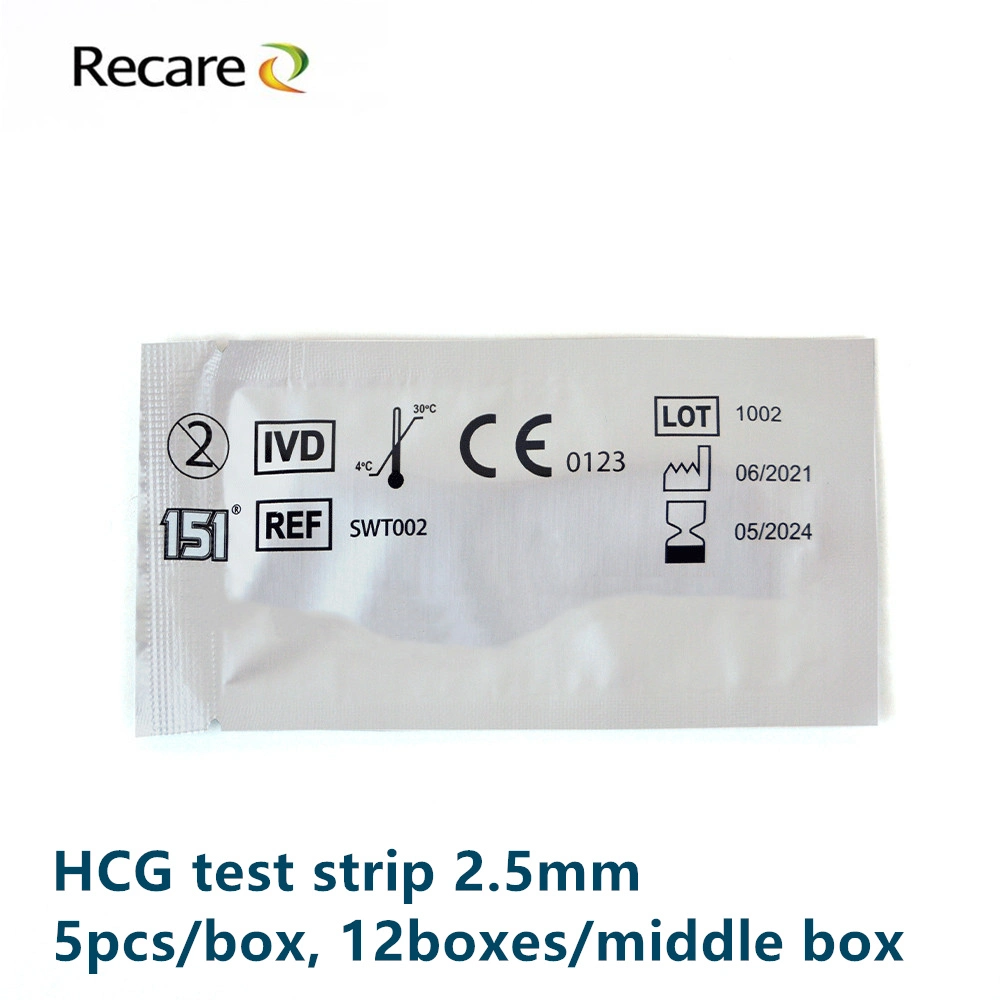 Pregnancy HCG Strip Test Home Use Pregnancy Detect OEM Package HCG Rapid Test