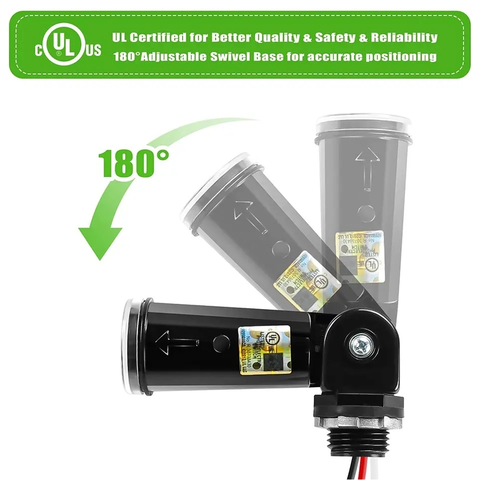 100-120VAC Fotozelle mit schwenkbarem Fotokontrollsensor Jl-104A