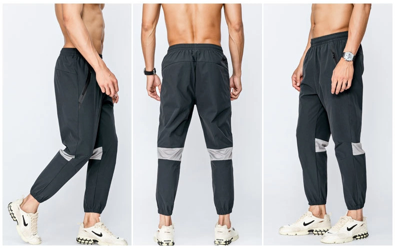 Nylon Gym Sports Pantalón Outdoor Stock Track Jogger Sweat Hombre Pantalones Sportswear