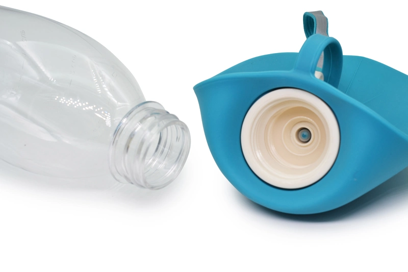 Silicone Pet Water Bottle, Portable Dog Feeding Bottle