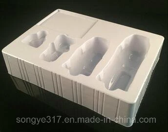 White PS High quality/High cost performance  Flocking Blister for Cosmetics