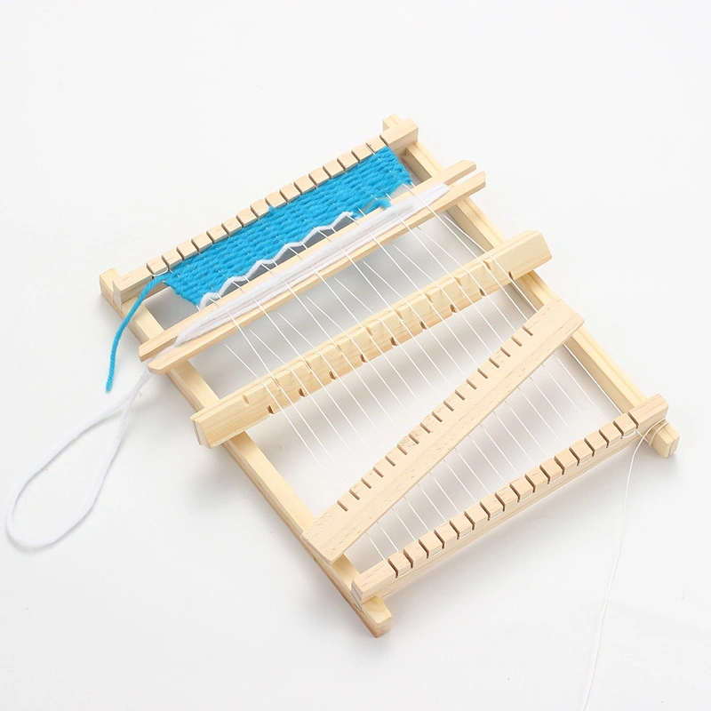 Kinder einfache Loom Grundschule DIY Handgefertigte Strickmaschine Puzzle Holzspielzeug