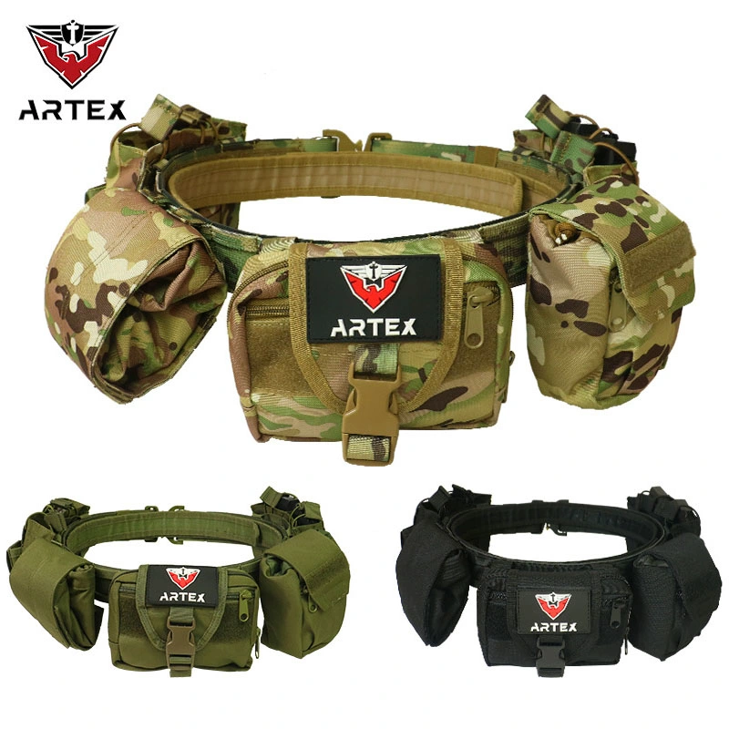 Artex Cobra Tactical Belt Outdoor Versatile Tactical Waist Wrap Army Fan Nylon Quick-Release Buckle for Men