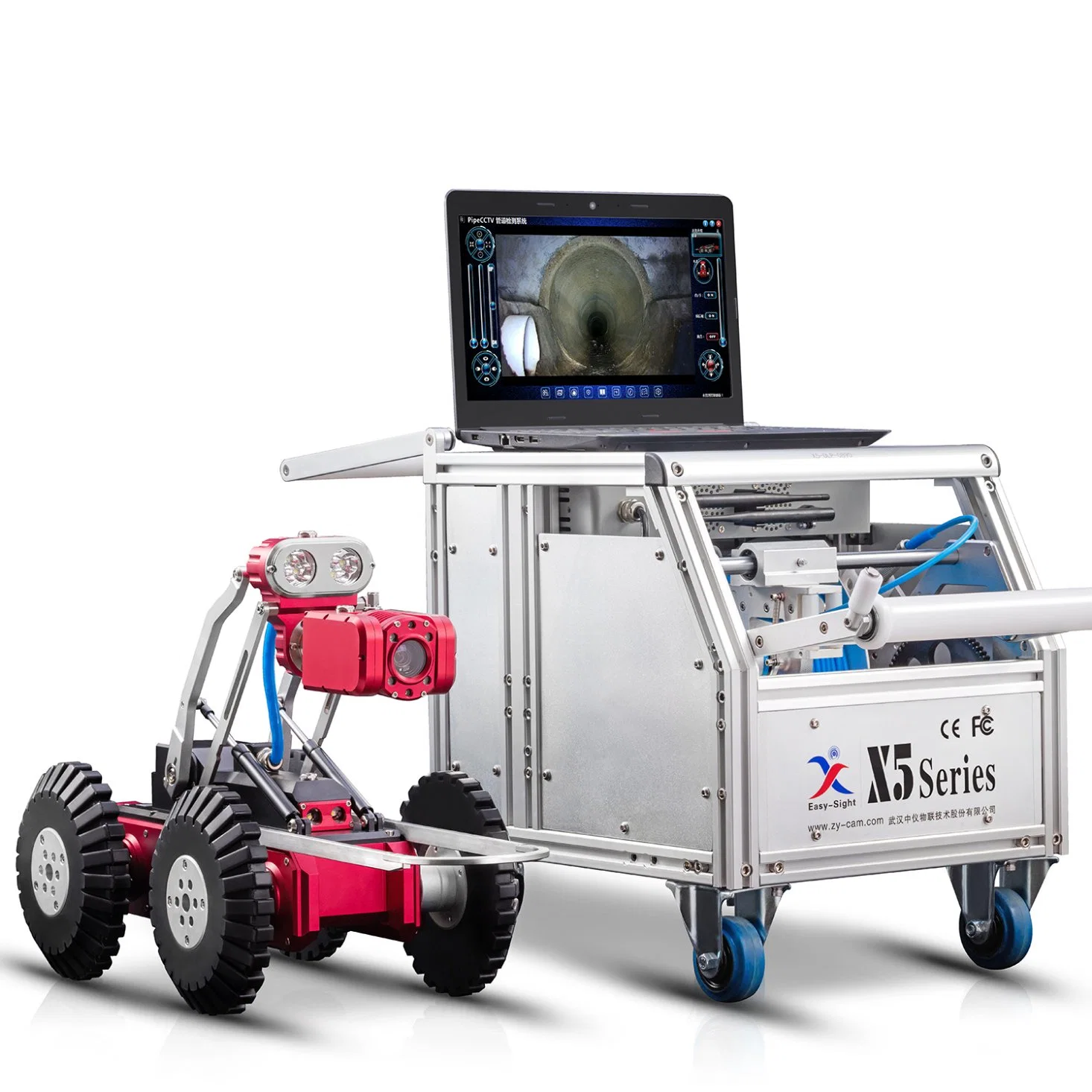 CCTV Crawler Sewerage Drain Testing Machine