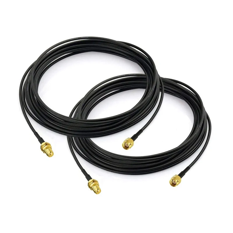 RP-SMA Male to RP-SMA Female Cable 5m Rg174 WiFi Antenna Extension Coaxial Cable for WiFi Router Gateway