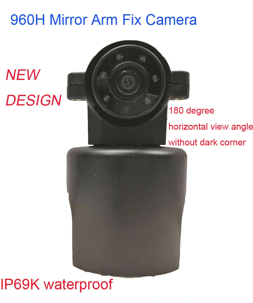 Fish Eye 180 Degree Side Rear View Wing Miror Arm Camera