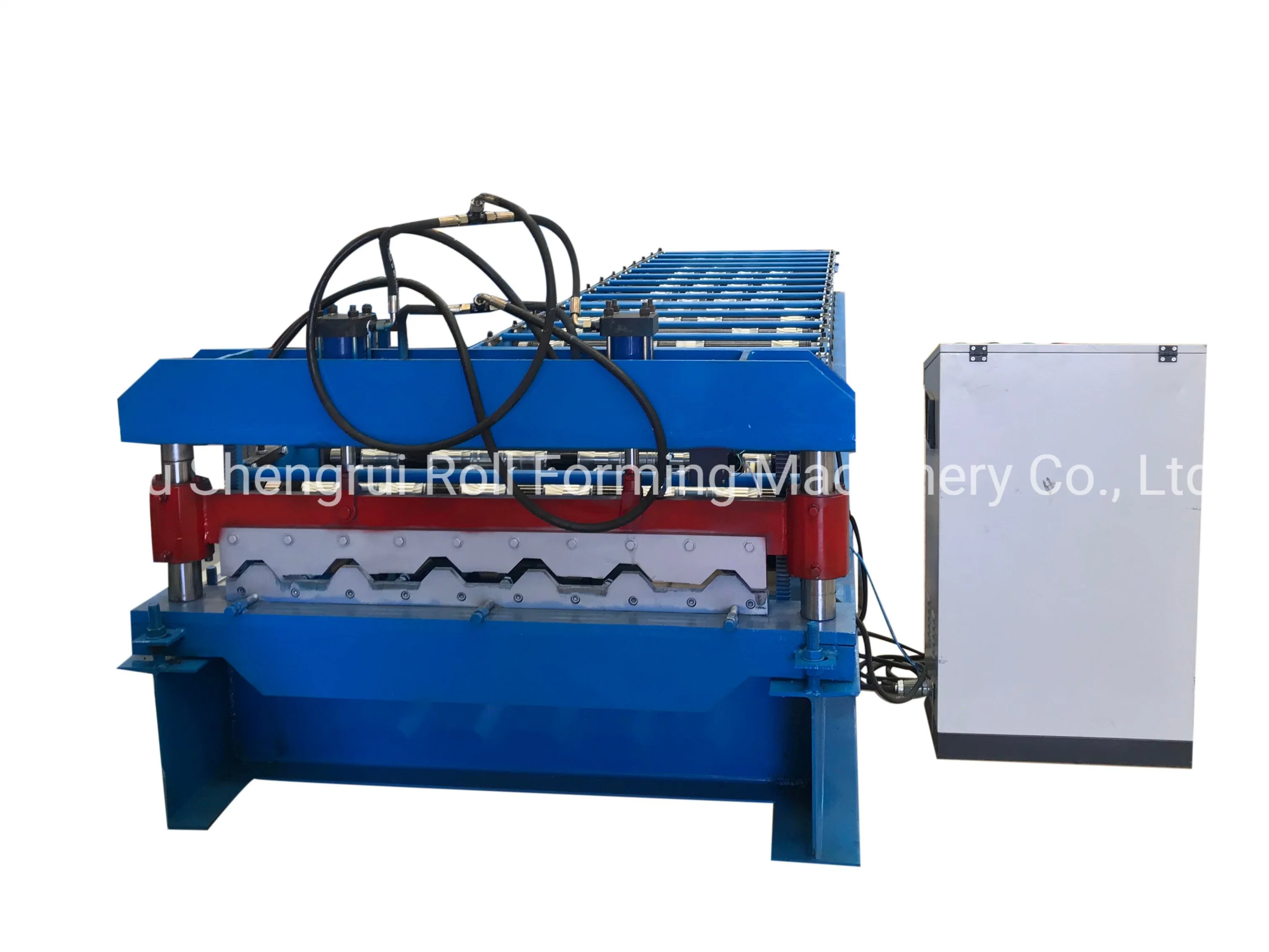 PLC Control Box High Rib Profile Ibr Roof Sheet Making Cold Roll Forming Machine