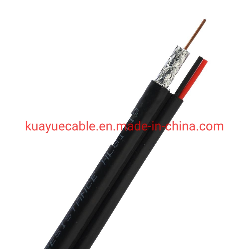 Cable coaxial RG6 de 75 ohmios + cable de alimentación cable coaxial de vídeo Personalización