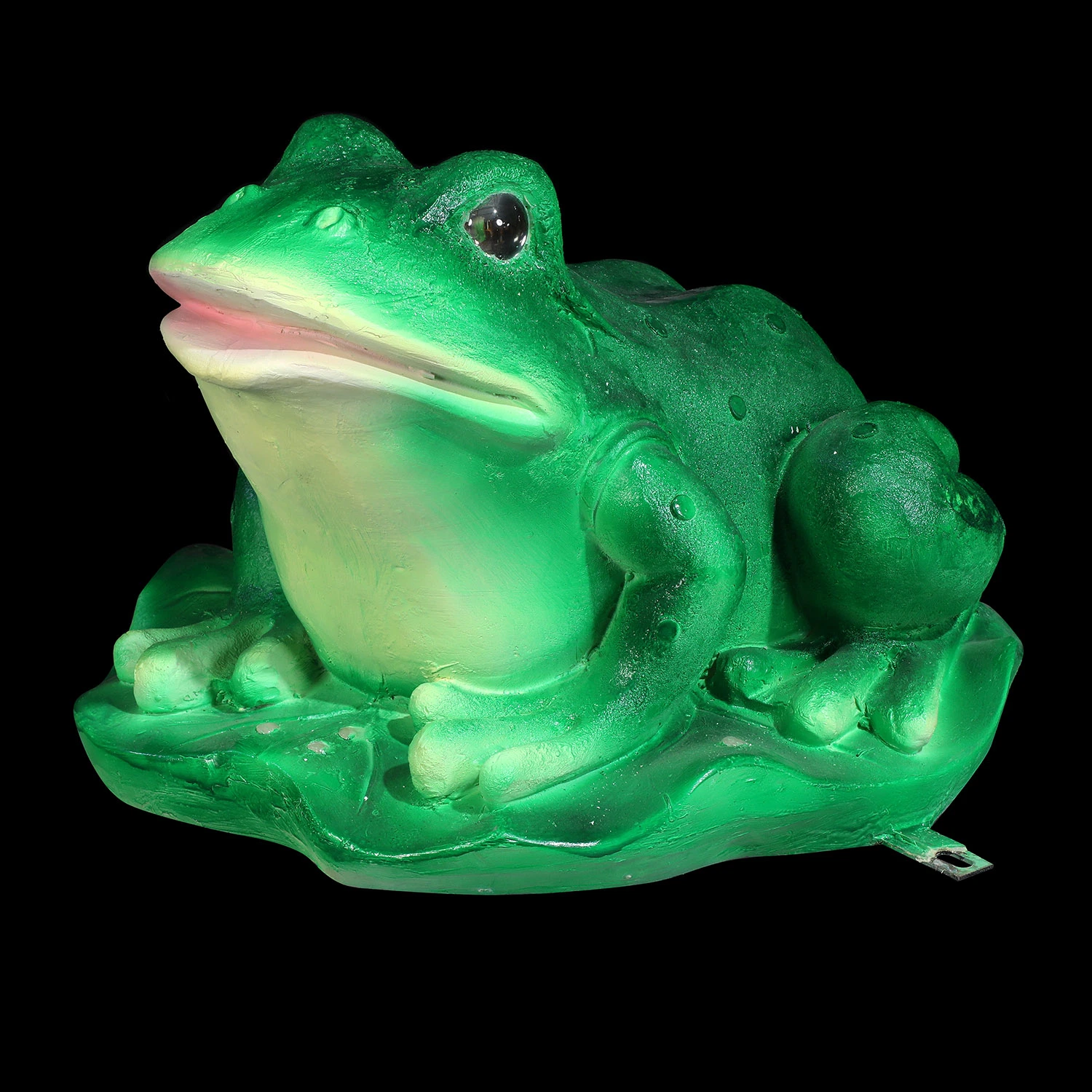 Motif de la grenouille en fibre de verre de lumière LED lampe de sculpture