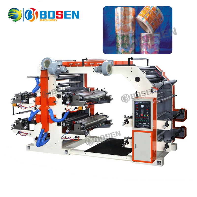 4 Colors Water Based Ink Printing Machine for Paper PE BOPP Film Non Woven Roll Flexo Printing