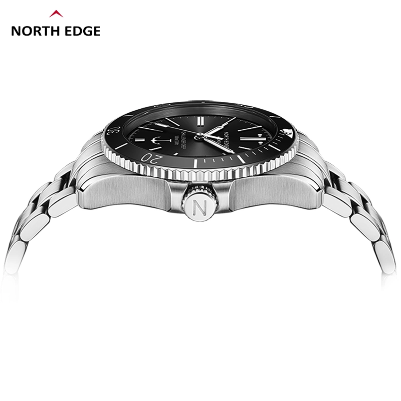 North Edge Anchor Mechanical Watch Steel Watch 100m Waterproof