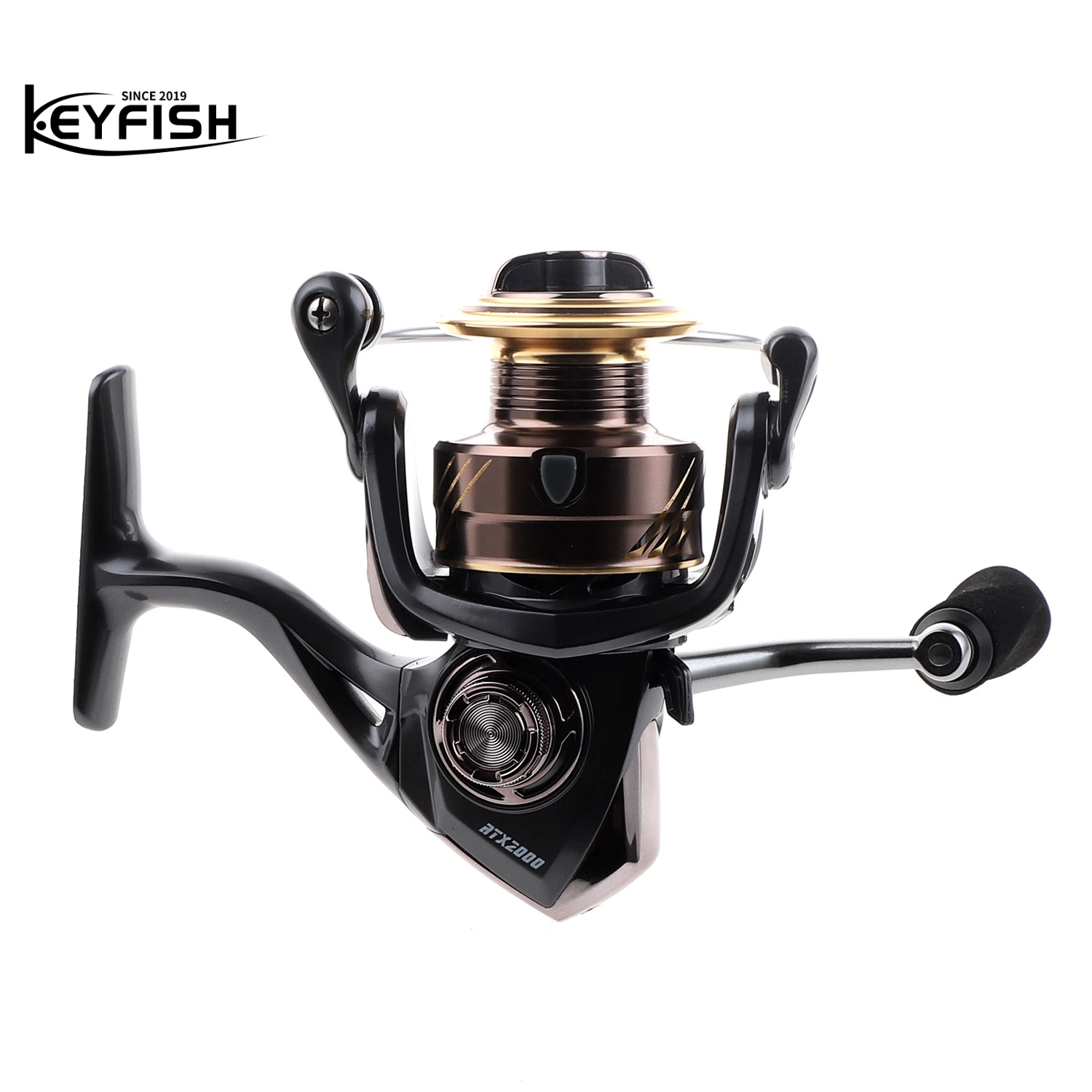 Keyfish 5+1bb Max Drag 26lb EVA Knob CNC Screw-in Handle Spinning Reels Fishing Reels