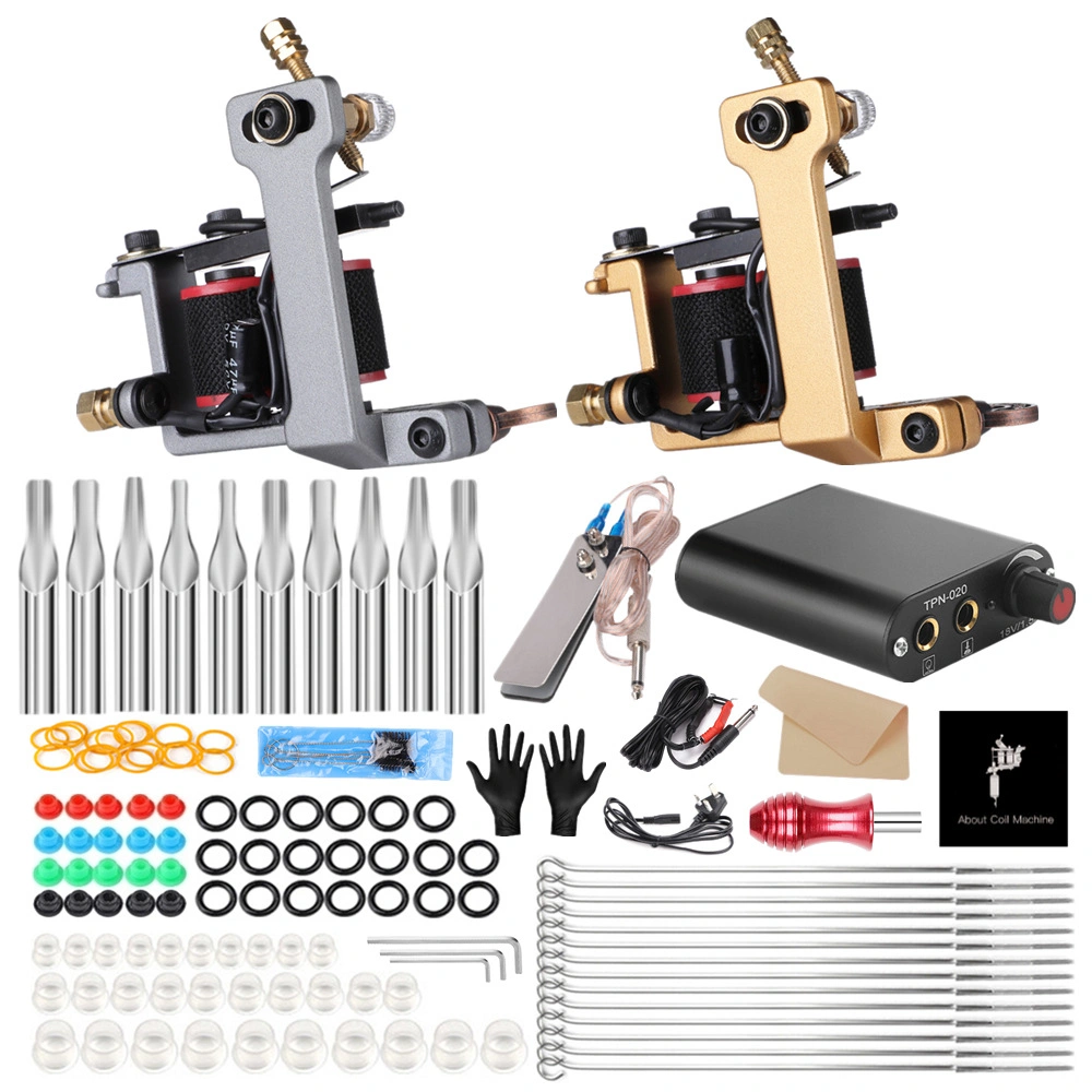 Hadiyah Tattoo Embroidery Tattoo Coil Machine Pen Kits Rechargeable Wireless Power Supply Tattoo Machine Pen Complete Makeup Kit Permanent Makeup Art Devices