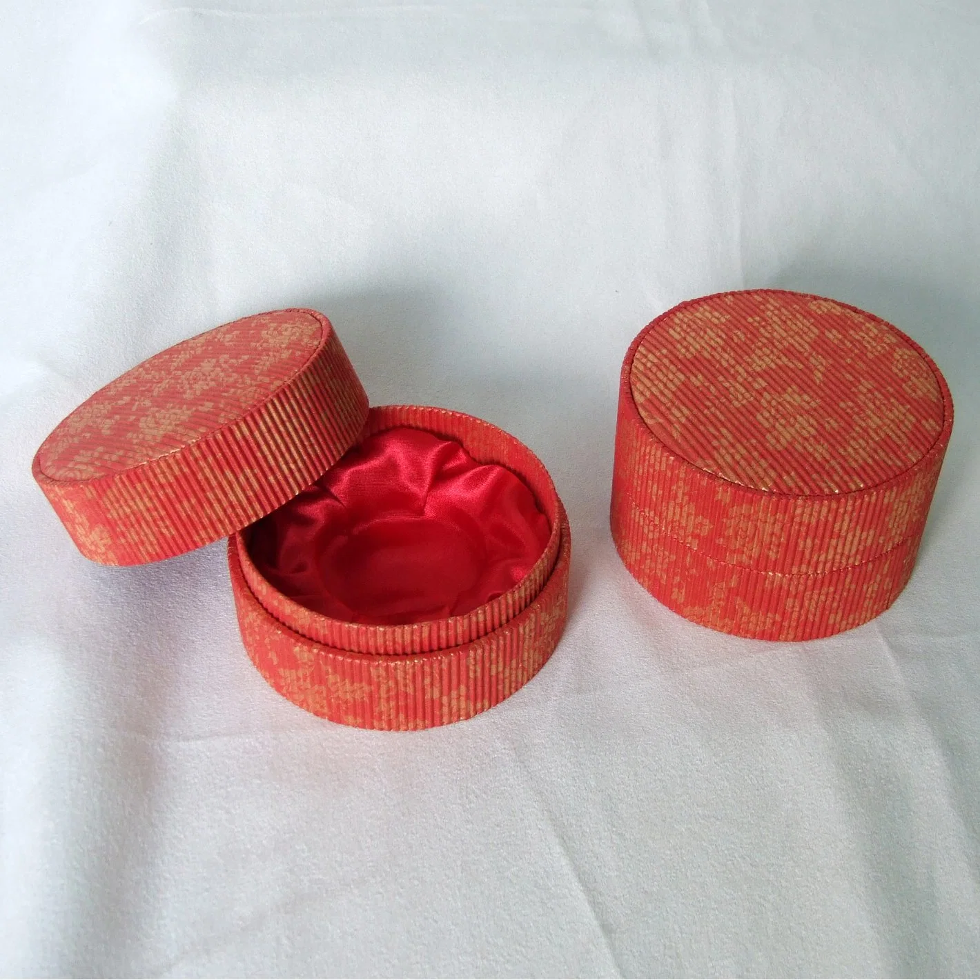 Customized Printed Round Gift Paper Rigid Box Jewelry Storage Packaging Boxes