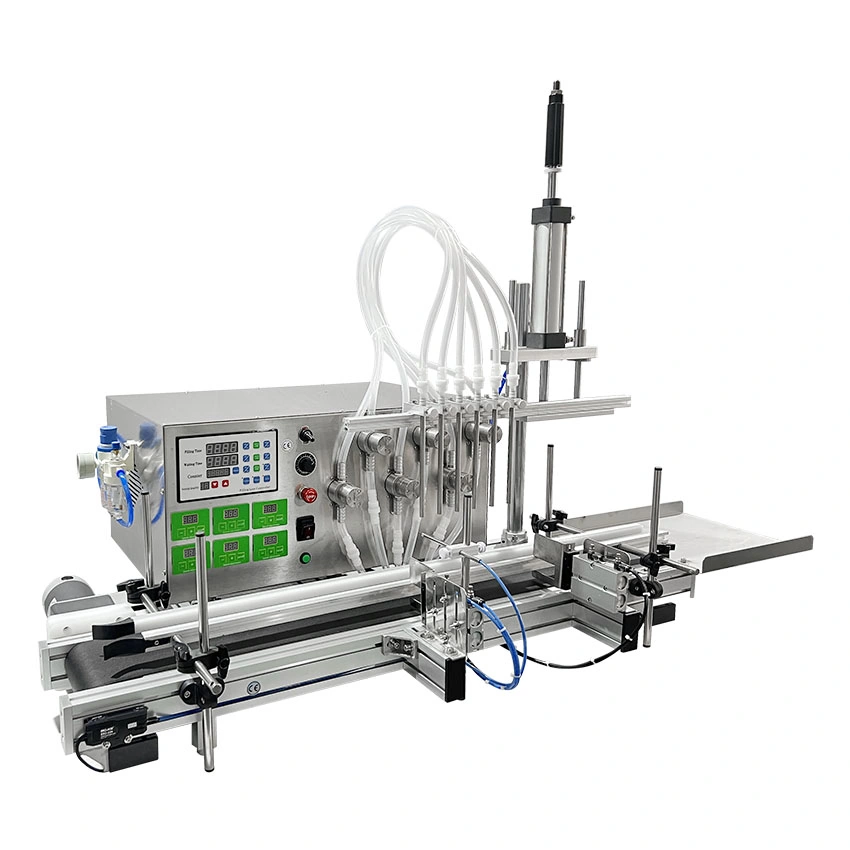 Dovoll Automatische Kolbenpumpe Abfüllmaschine für Lebensmittel kosmetische Getränke Ölcreme Seife Flüssigpaste Produkt Verpackungsmaschinen Maschine Abfüllung Linie