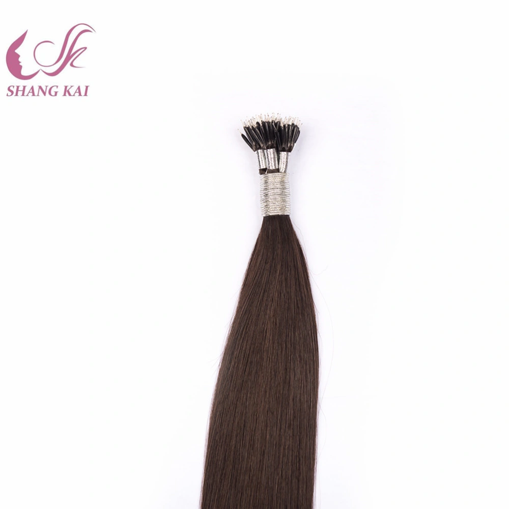 High quality/High cost performance Double Drawn Nano Tip Hair Extension Human Hair Russian/Mongolian Hair