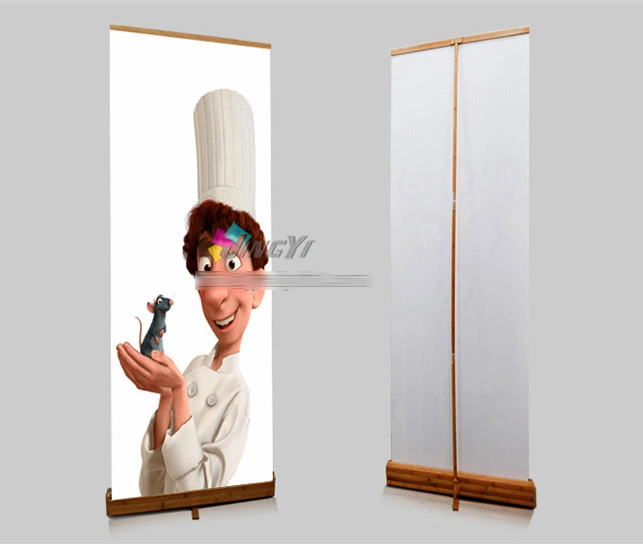 Bamboo Roll up Display  Pull up Banner Stand with Custom Printing Banner