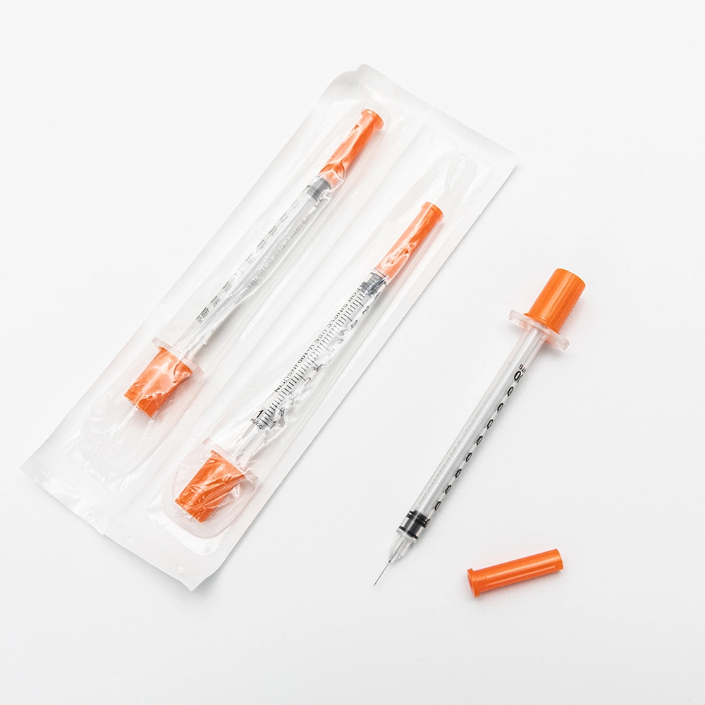 Hot Sale Disposable Retractable Safety Insulin Syringe with Needle