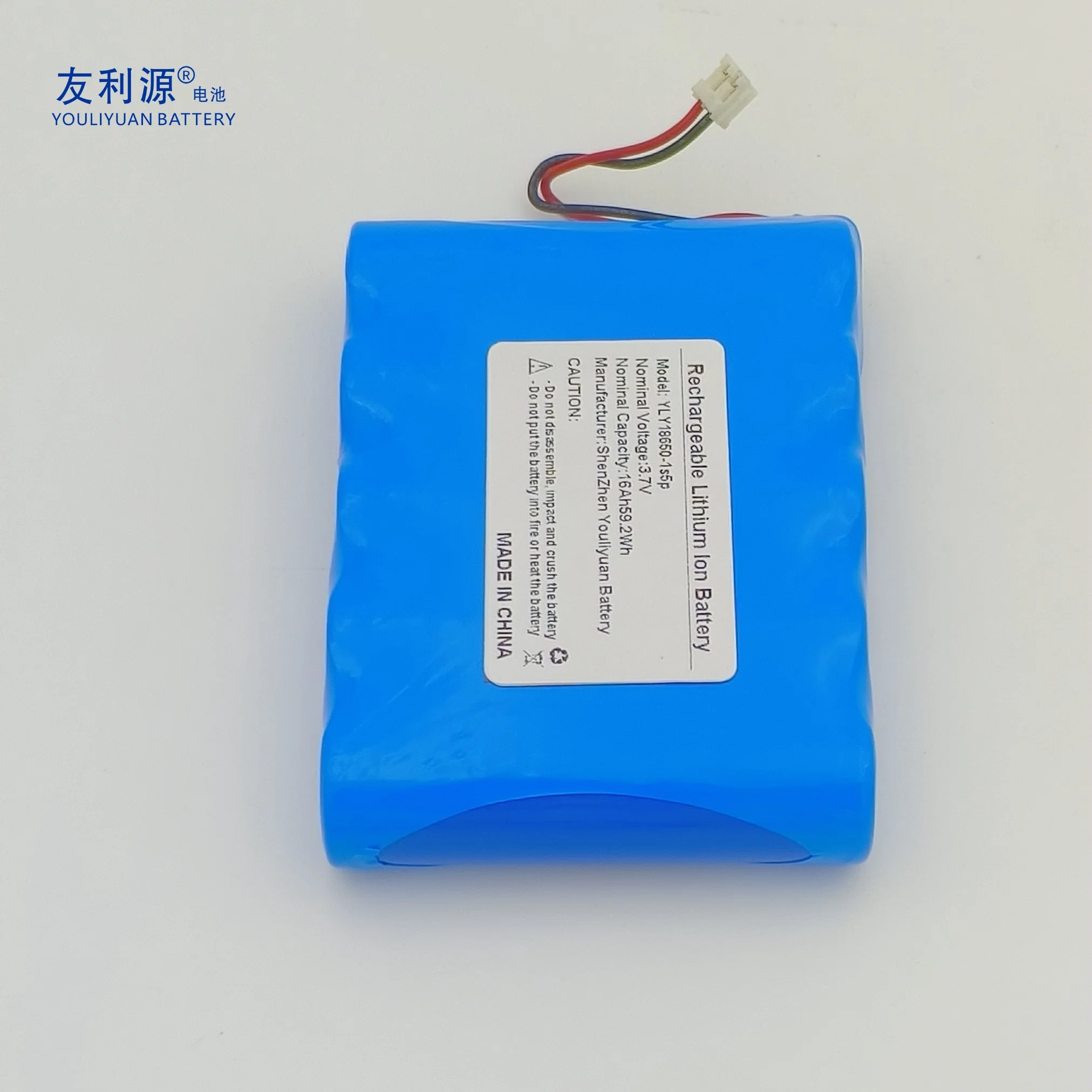 OEM Factory Large Capacity Rechargeable 18650 Battery 3.7V 16ah Lithium Ion Battery Pack for Street Lights/Alarm Systems/ Cordless Power Toos