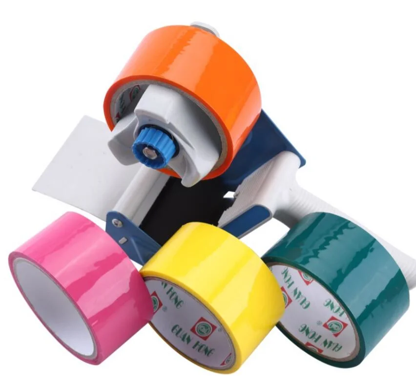 Packing Tape All Colors Red/Yellow/Blue/Green/Pink/White/Tan/Brown Brand Name Solvent Based Acrylic Glue Water Based