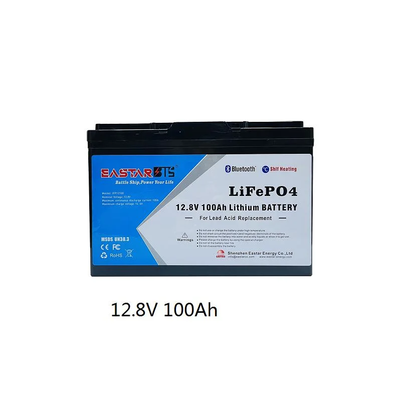 Hot Pack de batterie de vente batterie LiFePO4 12V 100Ah, Smart Type Fonction Bluetooth 12V 100Ah Batterie au lithium