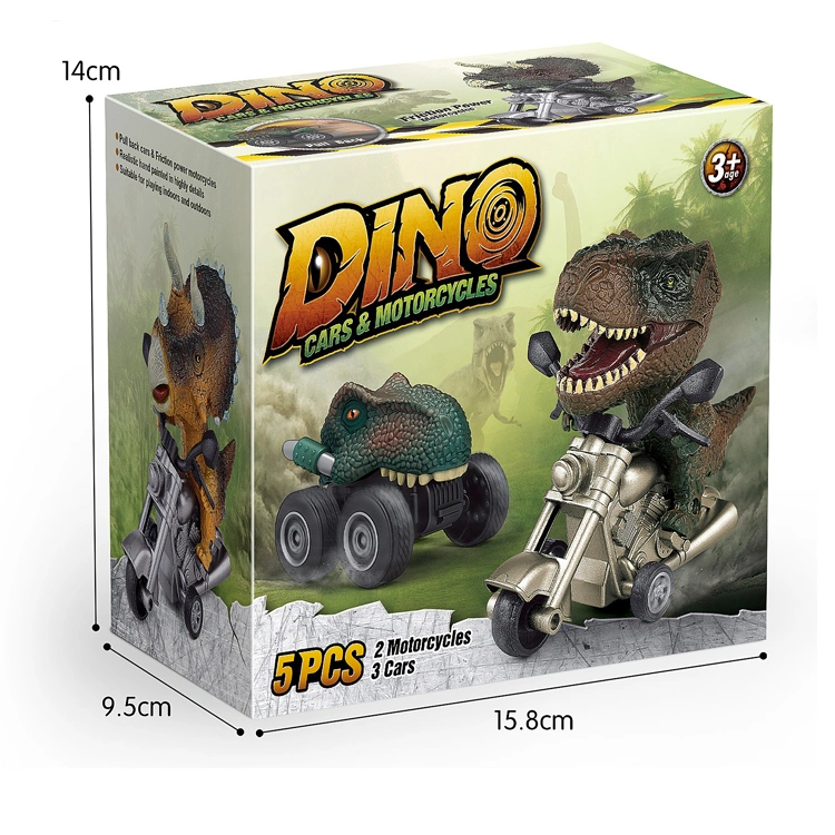 Dinosaur Toy Pull Back Cars Dino Toys Plastic Animal Friction Toy Vehicle Mixed Set Dinosaur Animal Car for Kids