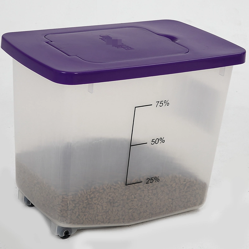 OEM 30liter Custom Logo Stackable Airtight Plastic Cat Food Container