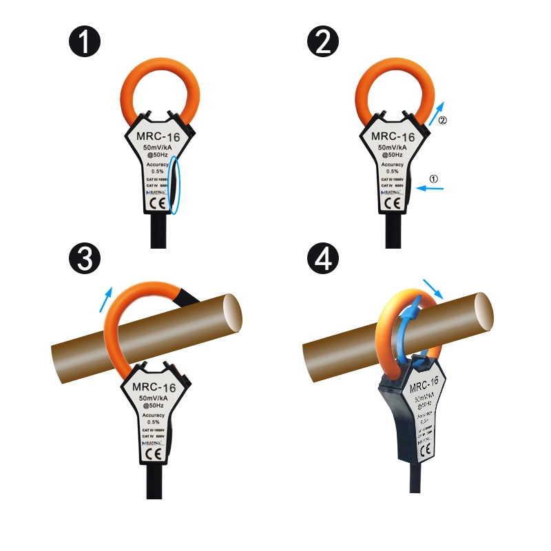 Flexibles Rogowski-Spulenverhältnis 50mV/Ka Strom des Luftkernsensors Schwinger